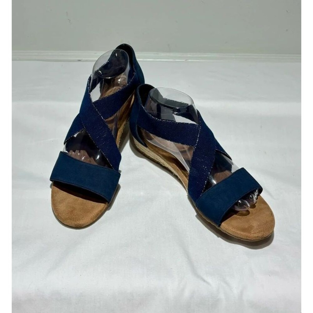 Impo Stretch Memory Foam Wedge Sandals  Size 11